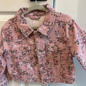 GAP LoveShackFancy Pink Floral Jacket